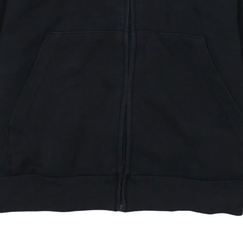 Adidas Women's Black Full Zip Hoodie L 16-18 Hooded Sweatshirt