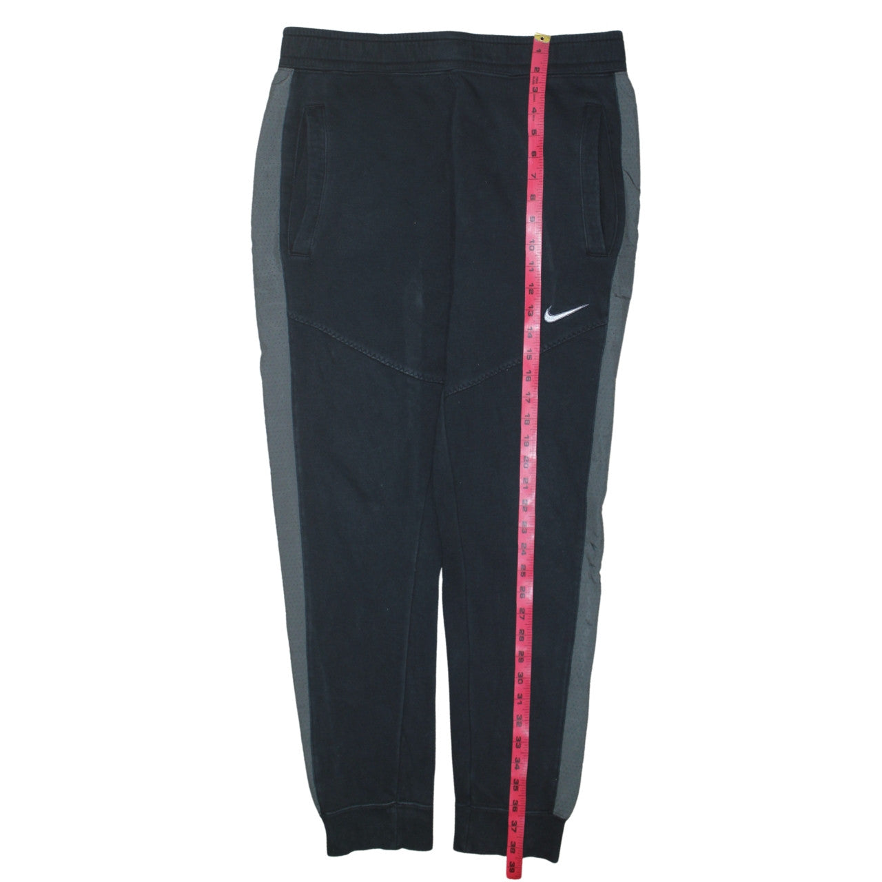 Nike Men's Black Jogger Trousers Size M Cotton Blend
