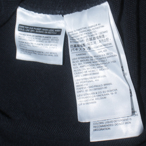 Levi's Women's Black Small Crew Neck Pullover Sweatshirt