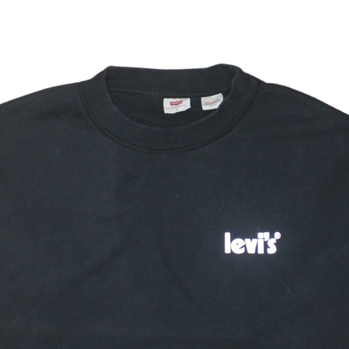 Levi's Women's Black Small Crew Neck Pullover Sweatshirt