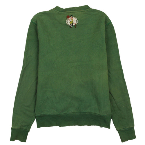 Adidas Mens Green Celtics Pullover Sweatshirt Size M Crew Neck
