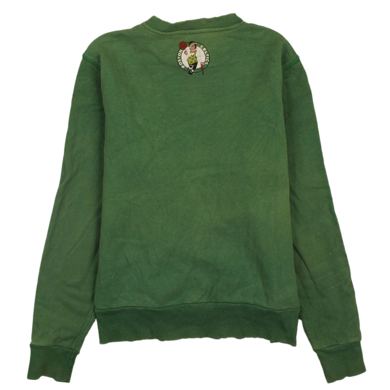 Adidas Mens Green Celtics Pullover Sweatshirt Size M Crew Neck
