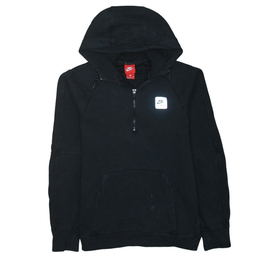 Nike Air Max Men's Black Small 1/2 Zip Hoodie Cotton Blend