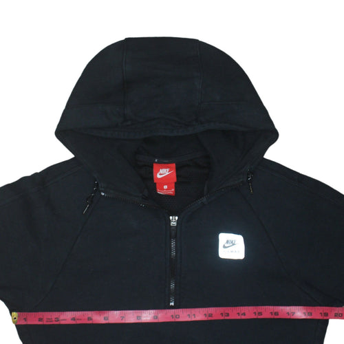 Nike Air Max Men's Black Small 1/2 Zip Hoodie Cotton Blend