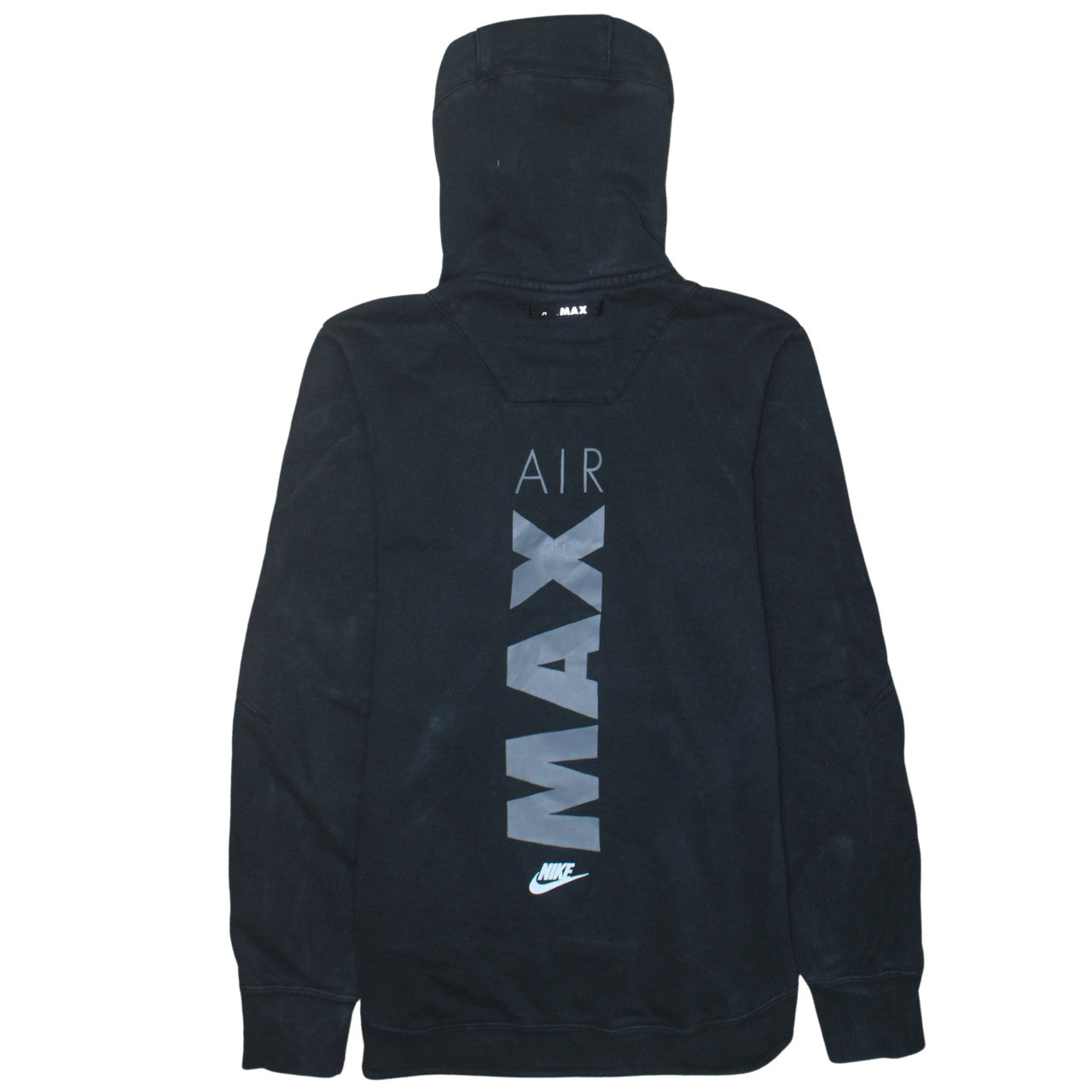 Nike Air Max Men's Black Small 1/2 Zip Hoodie Cotton Blend