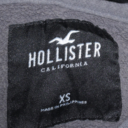 Hollister Men’s Grey XS Pullover Hoodie with Logo Graphic