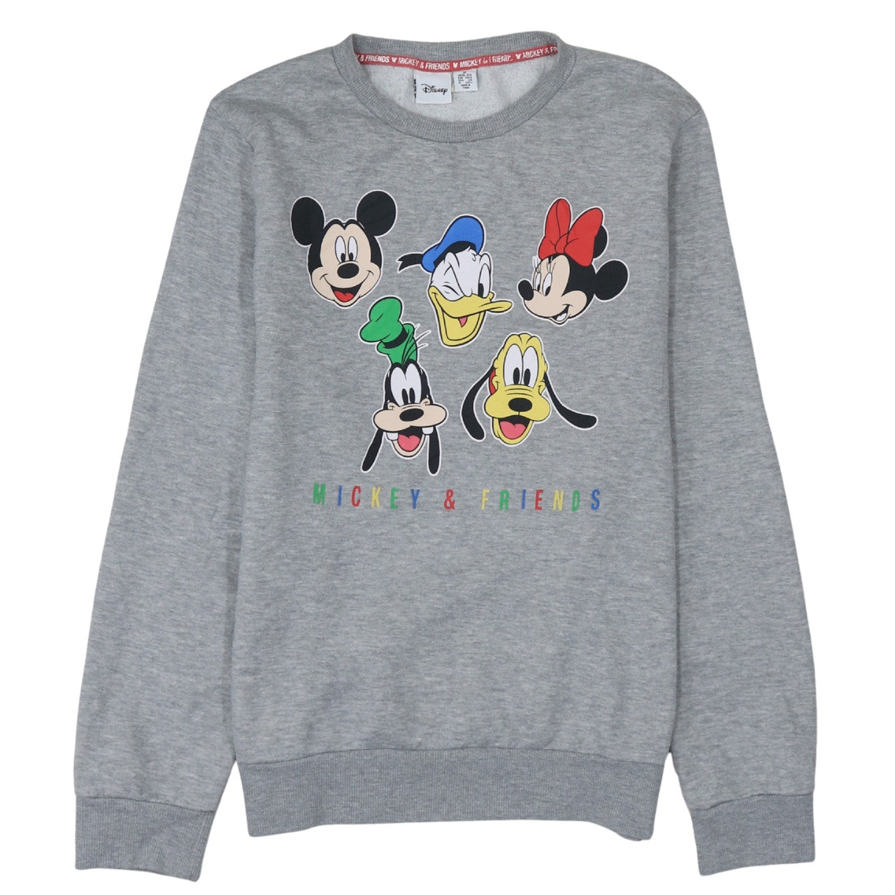 Disney Women Grey Mickey & Friends Sweatshirt Size M