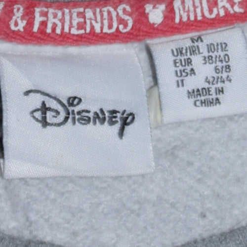 Disney Women Grey Mickey & Friends Sweatshirt Size M