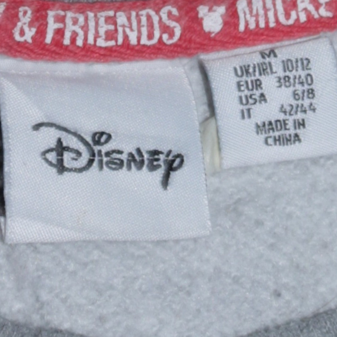 Disney Women Grey Mickey & Friends Sweatshirt Size M