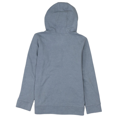 Under Armour Boys Grey Half Zip Hoodie Size 158cm Cotton Blend