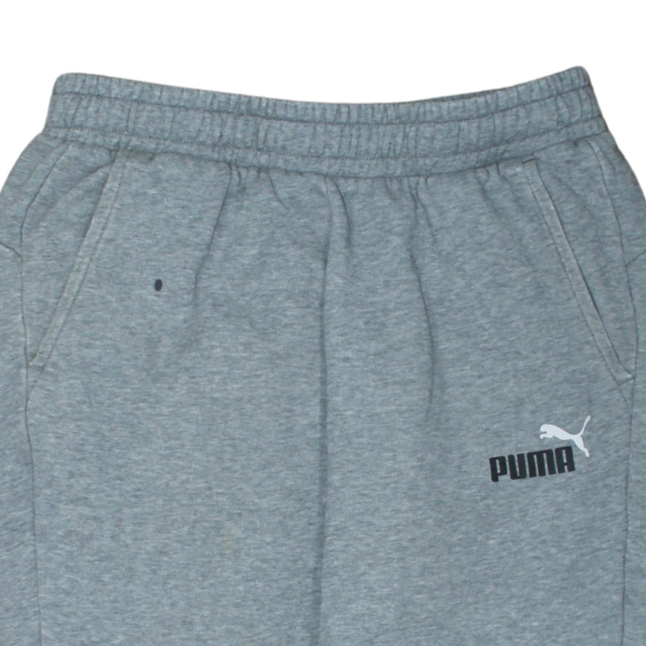 Puma Men's Grey Cotton Blend Tapered Sweatpants M