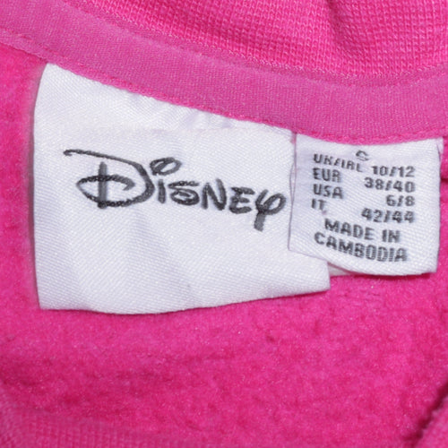 Disney Women’s Pink Stitch Sweatshirt Size 10/12 Pullover Crew Neck