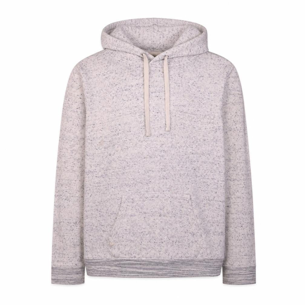Front view of Levi's men’s grey pullover hoodie xl fleece regular fit