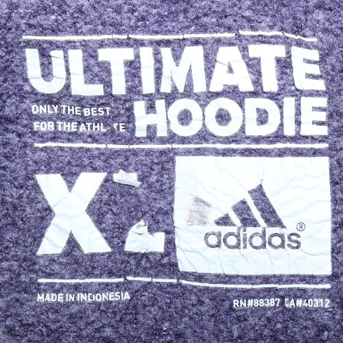 Adidas Womens Purple Hoodie XL Pullover Long Sleeve Sportswear