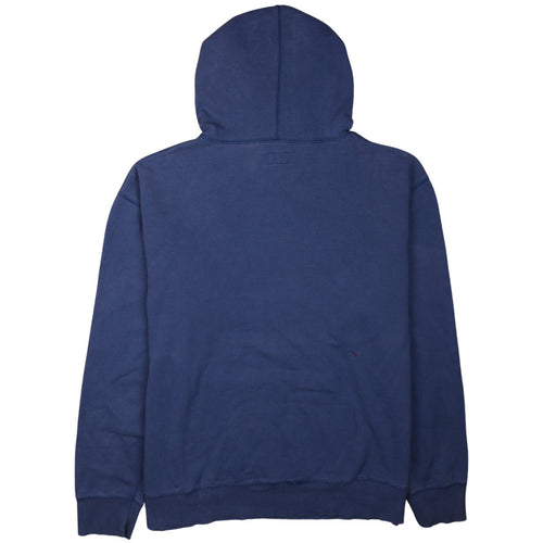 GAP Mens Blue XL Pullover Hoodie Cotton Blend Logo Casual