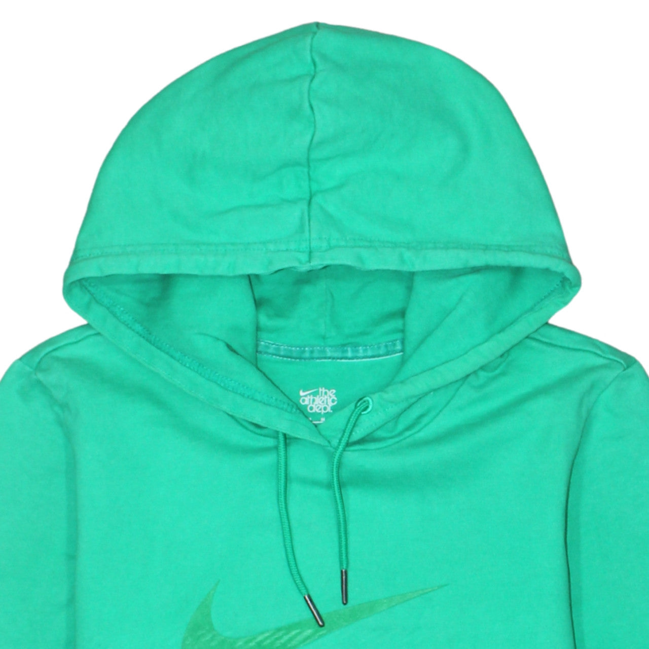 Nike Boys Green Pullover Hoodie M (8-10) Cotton Athletic Dept
