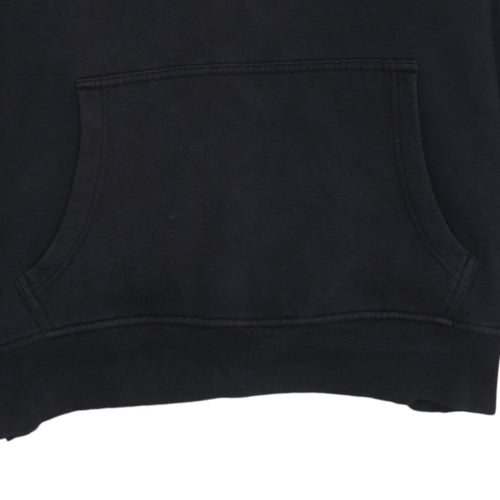 Timberland Men's Black Pullover Hoodie M Regular Fit Logo Outdoor