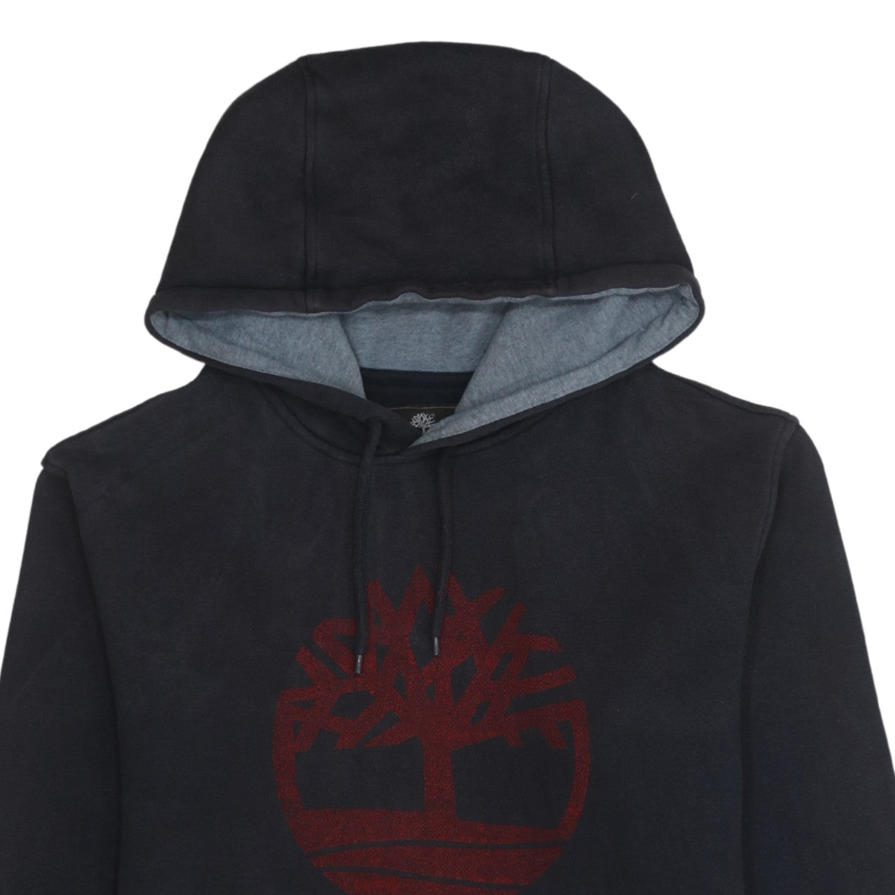 Timberland Men's Black Pullover Hoodie M Regular Fit Logo Outdoor