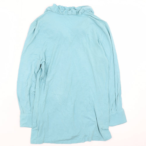 Boden Women Blue Long Sleeve Collared Button-Up Shirt Size 8