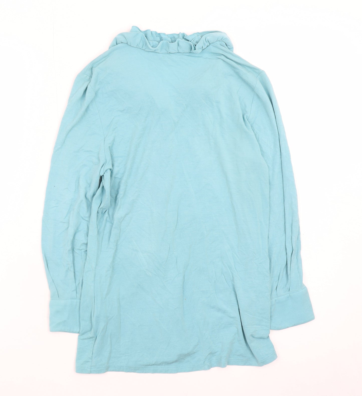 Boden Women Blue Long Sleeve Collared Button-Up Shirt Size 8