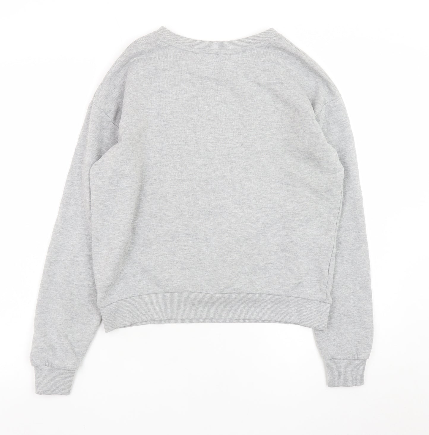 Mango Women Grey 'ART' Pullover Sweatshirt Size XS Casual Wear