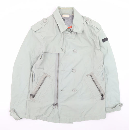 DKNY Jeans Men's Grey Cotton Nylon Trench Jacket XL