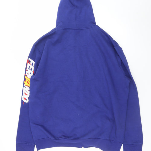 McLaren Men’s Blue Full Zip Hoodie 2XL Racing Graphic Sweatshirt