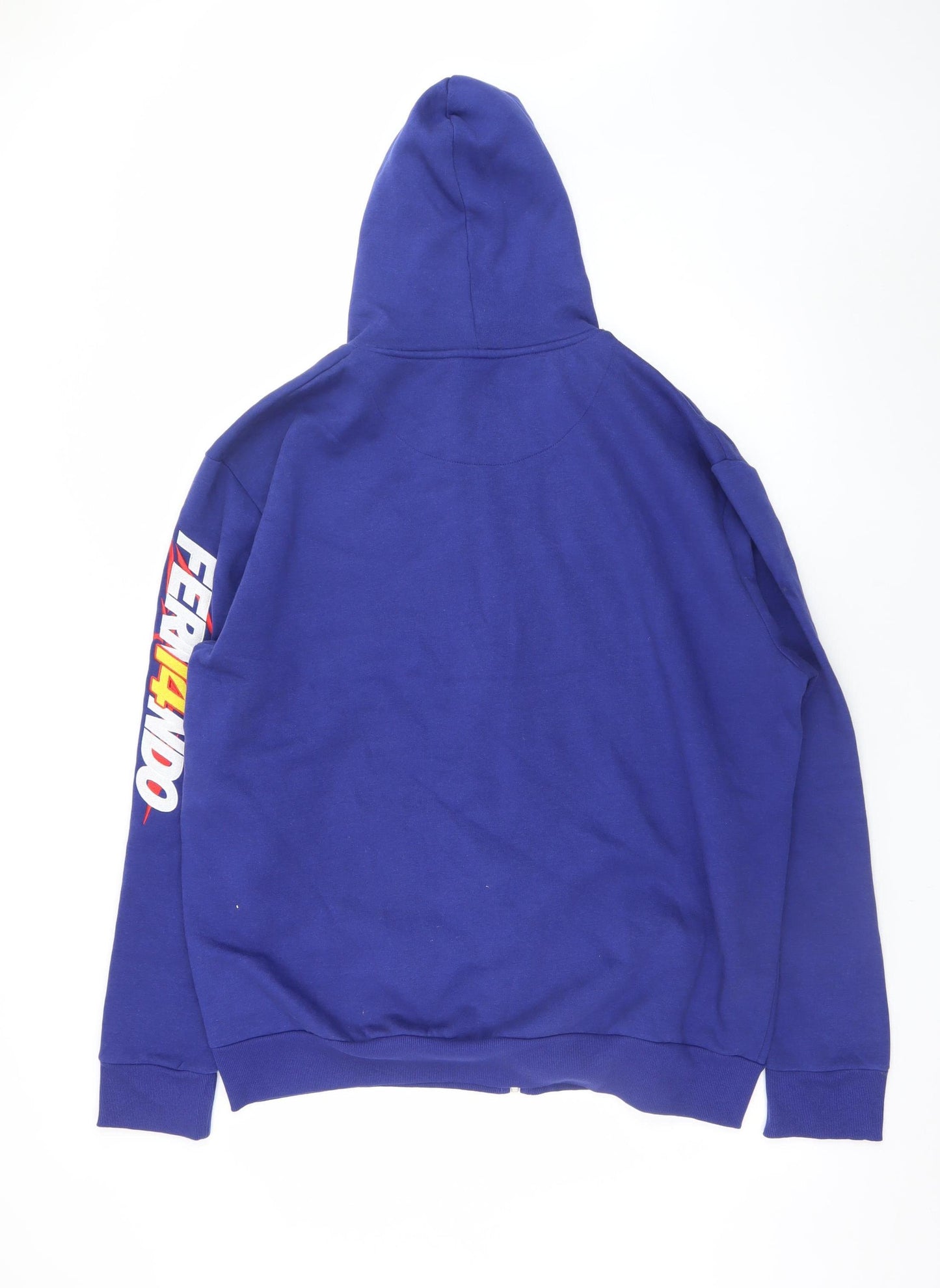 McLaren Men’s Blue Full Zip Hoodie 2XL Racing Graphic Sweatshirt