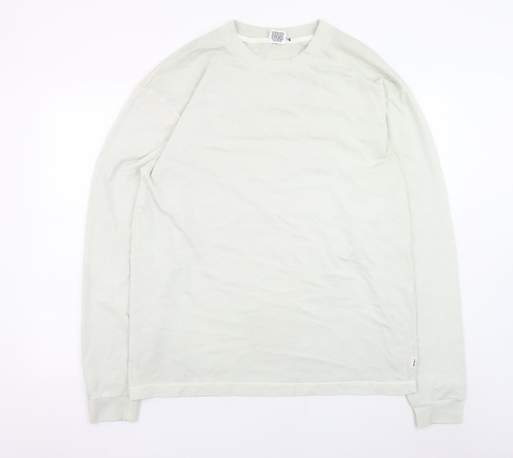 Bonds Mens Beige Crew Neck Long Sleeve Sweatshirt XL Cotton