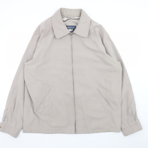 Weatherguard Men’s Beige L Full Zip Outdoor Basic Jacket