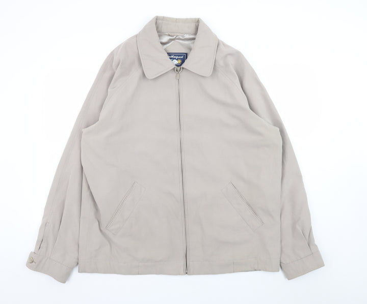 Weatherguard Men’s Beige L Full Zip Outdoor Basic Jacket