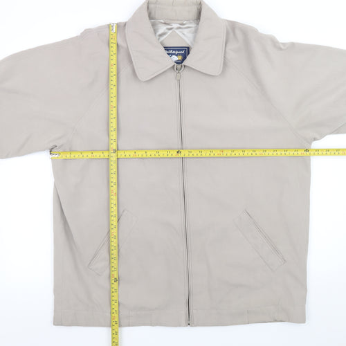 Weatherguard Men’s Beige L Full Zip Outdoor Basic Jacket