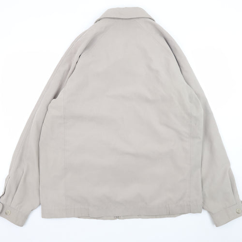 Weatherguard Men’s Beige L Full Zip Outdoor Basic Jacket