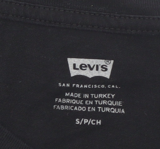 Levi's Women's Black Graphic T-Shirt Size S Short Sleeve Cotton
