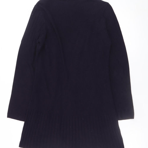Marks and Spencer Per Una Women Black Size 14 Open Front Long Sleeve Cardigan