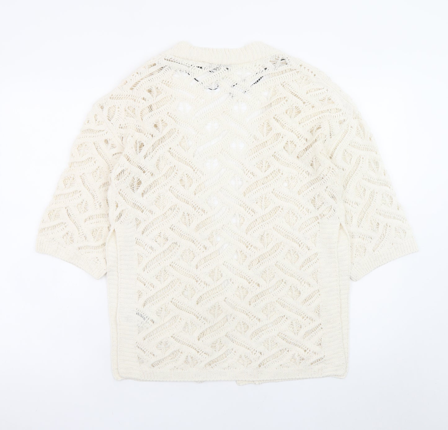 Marks and Spencer Womens Ivory Open Knit Cardigan XS