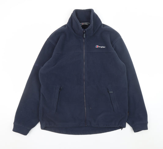 Berghaus Men's Blue Fleece Full Zip Hiking Jacket Size M