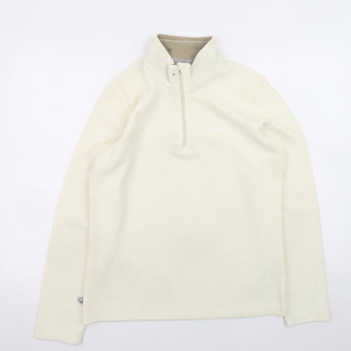 Regatta Women’s Beige 1/2 Zip Fleece Sweatshirt UK 12 Polyester