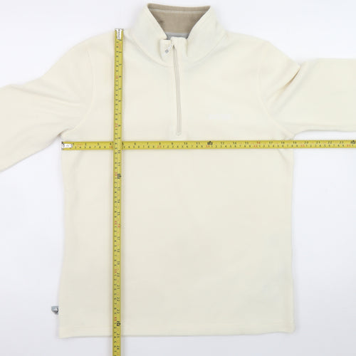 Regatta Women’s Beige 1/2 Zip Fleece Sweatshirt UK 12 Polyester
