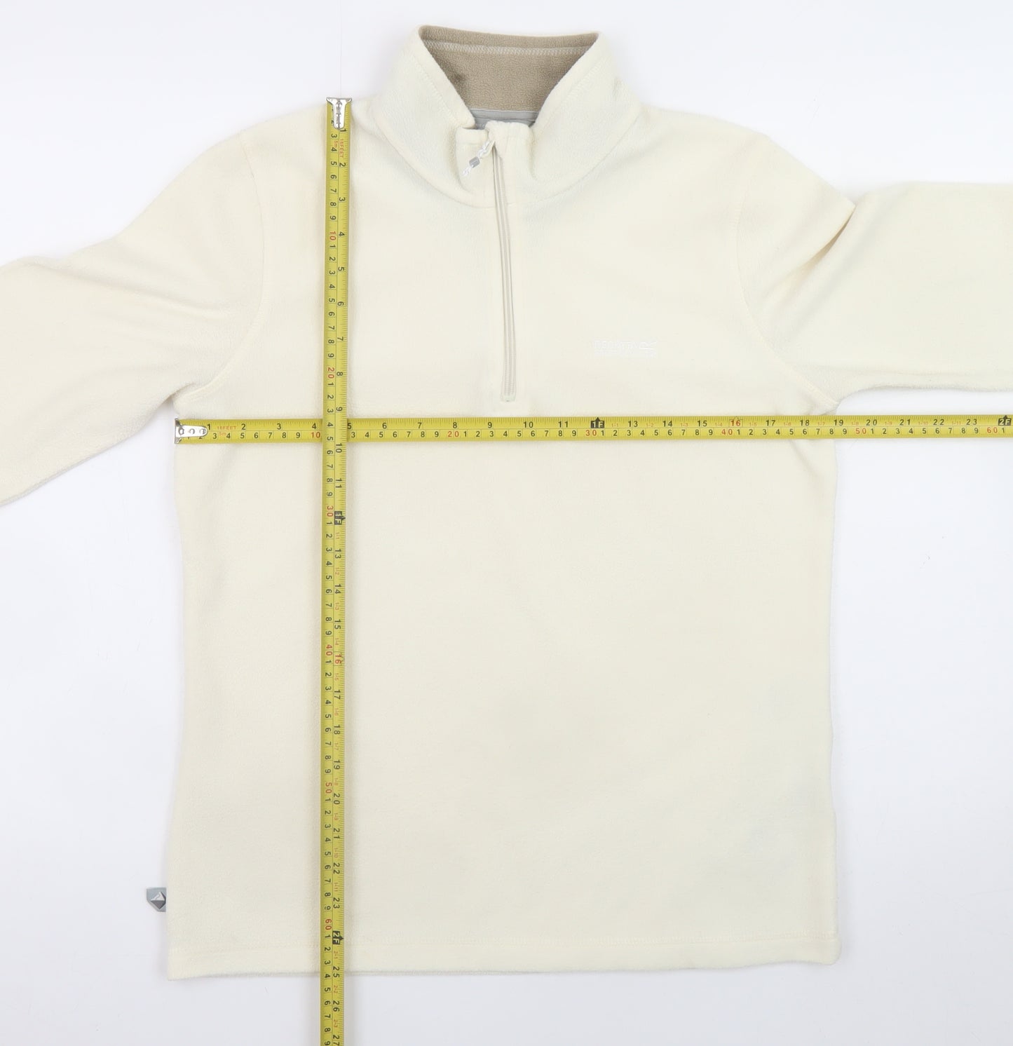 Regatta Women’s Beige 1/2 Zip Fleece Sweatshirt UK 12 Polyester
