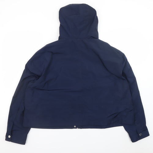 Marks and Spencer Women's Blue Hooded Anorak Jacket Size 18