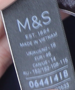 Marks and Spencer Women's Blue Hooded Anorak Jacket Size 18