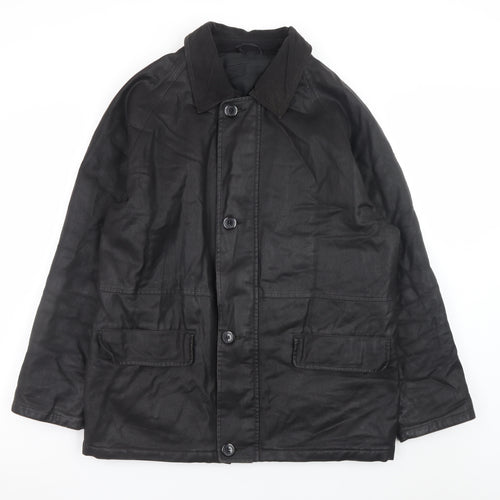 Copperstone Tailoring Men's Black Medium Water Resistant Overcoat