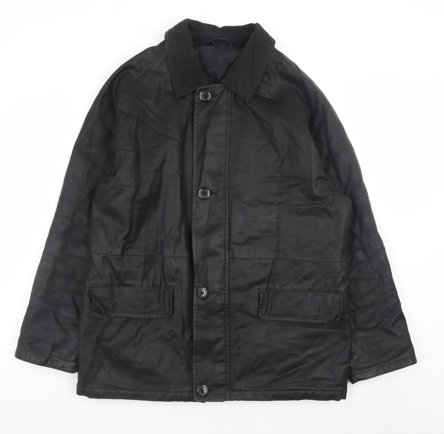 Copperstone Tailoring Men's Black Medium Water Resistant Overcoat