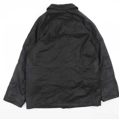 Copperstone Tailoring Men's Black Medium Water Resistant Overcoat