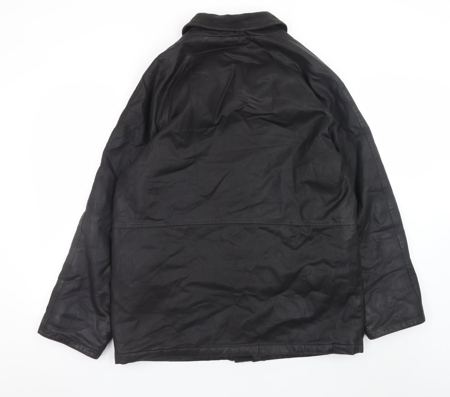 Copperstone Tailoring Men's Black Medium Water Resistant Overcoat