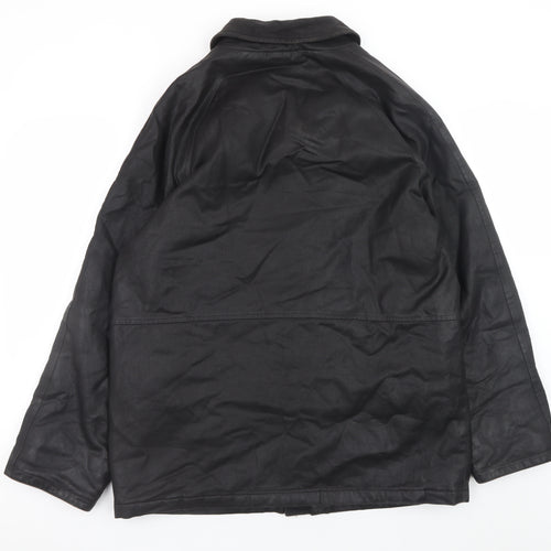 Copperstone Tailoring Men's Black Medium Water Resistant Overcoat