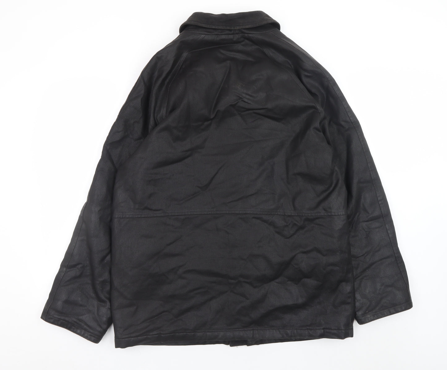Copperstone Tailoring Men's Black Medium Water Resistant Overcoat