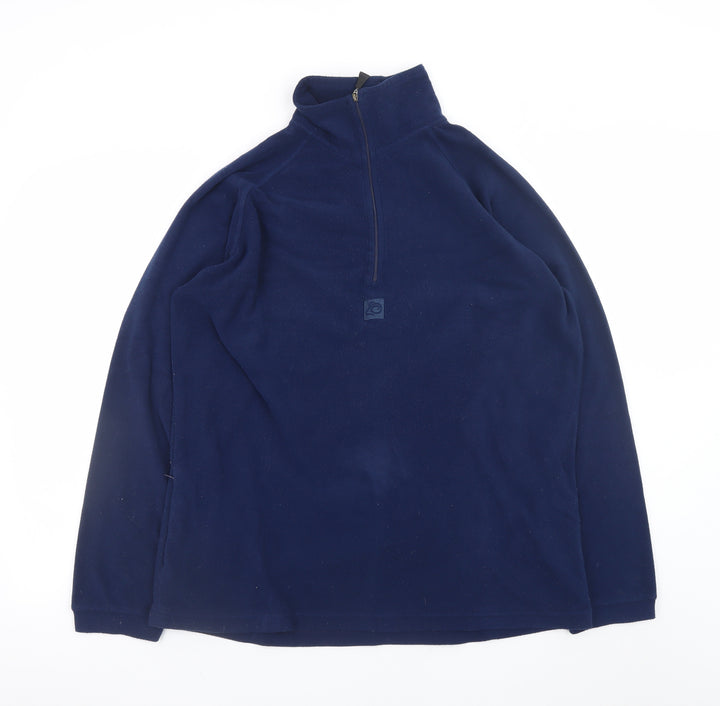 Craghoppers Men's Blue Fleece Half Zip Pullover Sweatshirt M