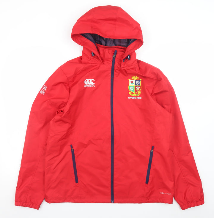 Canterbury Men's Red L Waterproof Rugby Hooded Jacket